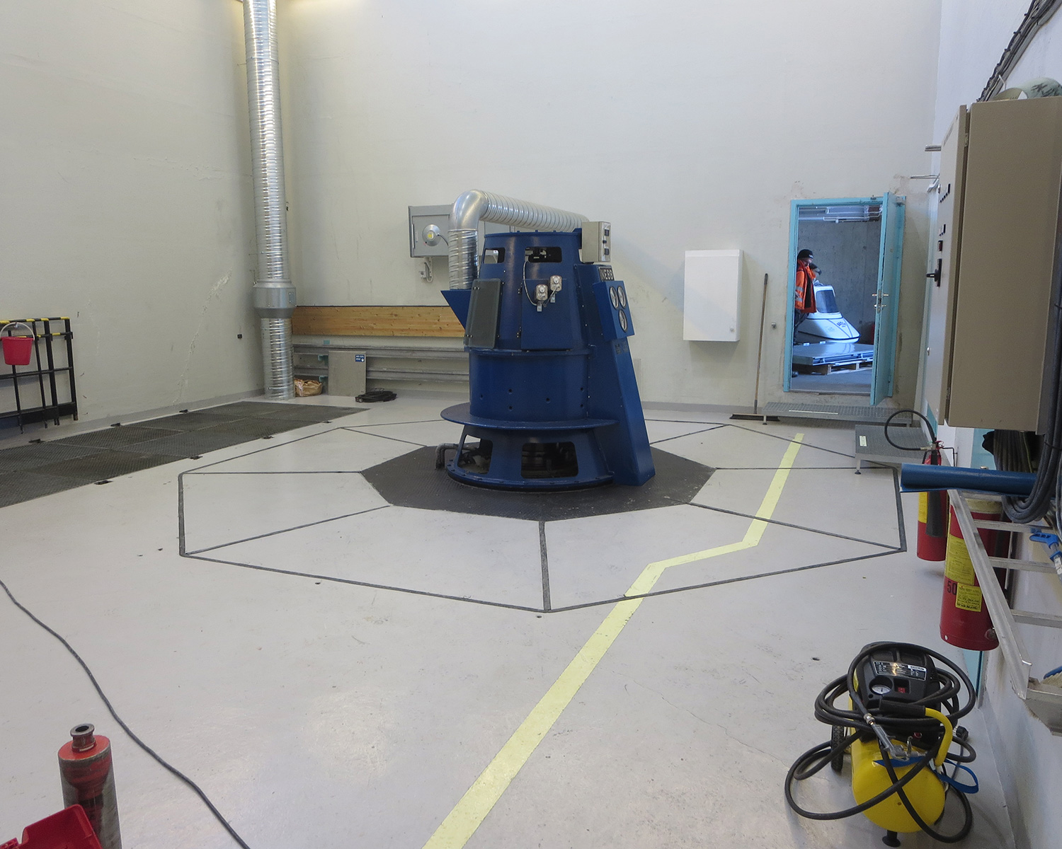 Machine room at power plant